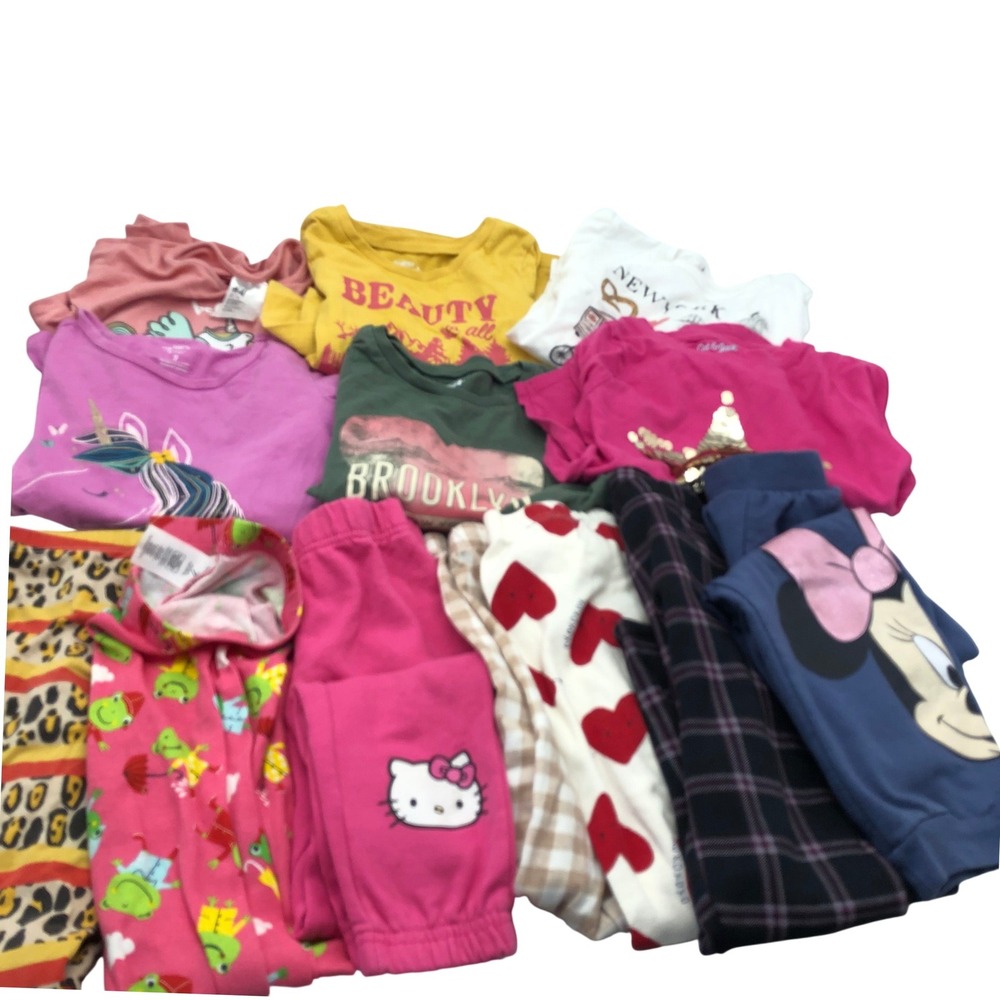Girls Size 6X / 6-7 Lounge Pants Sweatpants BUNDLE Fall Winter Long Sleeve Shirt